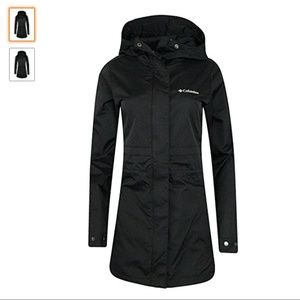 womens shine struck ii waterproof rain mid hooded jacket